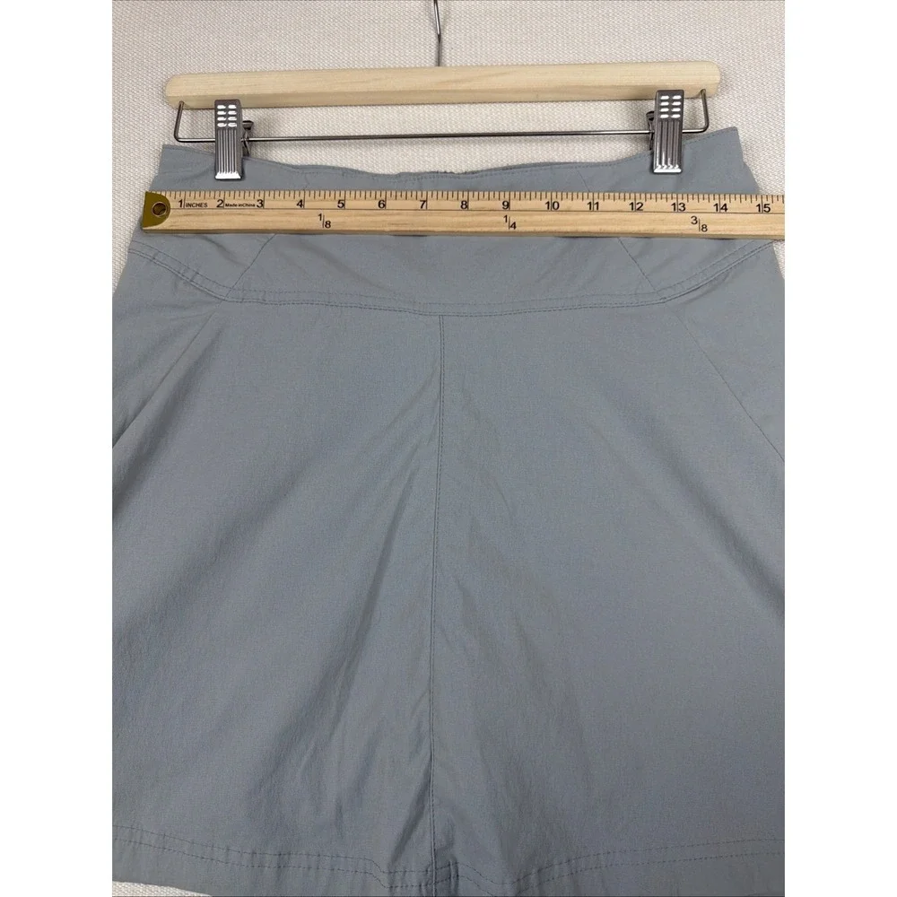 Royal Robbins Skort Size 2 Gray Hiking Outdoor Stretch Zip Pocket Athletic Nylon